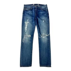 NWOT Gap‎ 1969 Distressed Straight Leg Jeans Size 24